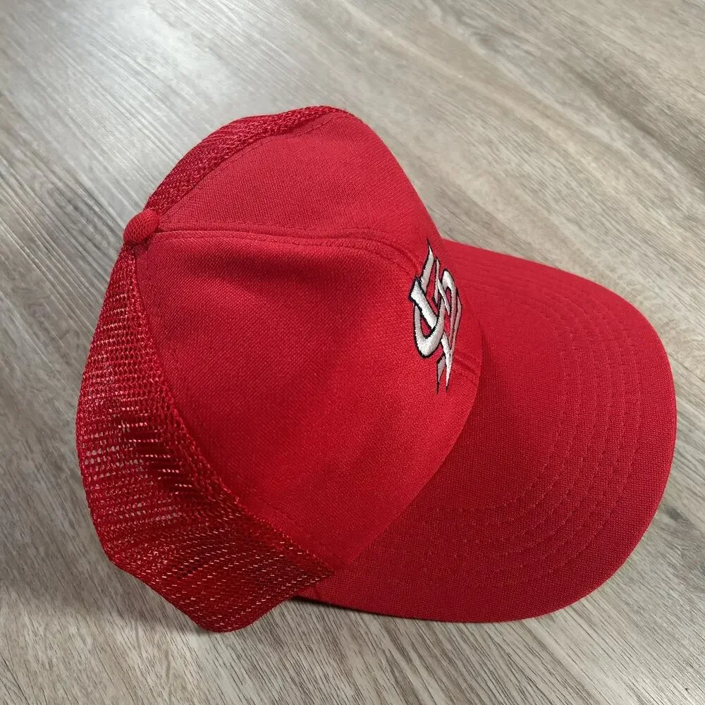 Vintage St.‎ Louis Cardinals Hat Snapback MLB Baseball Universal Red Trucker Cap